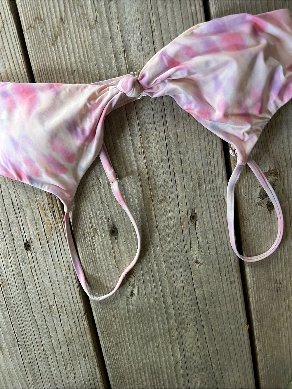 Billabong Pink & Lavender Tie-Dye Bikini Top